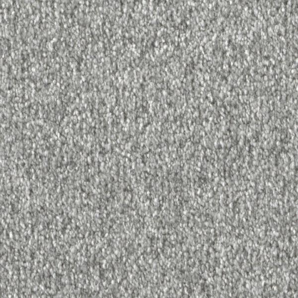 Draufsicht auf Vorwerk Celina 56A0 hellgrau Teppichboden mit Preisschild 79,95 €/m²